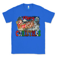 True Royal Merry Christmas Santa Sleigh Classic Tee - FaDigitalArtStudio