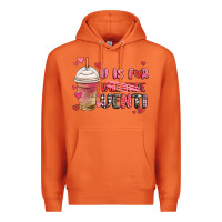 Carrot v is for valentine venti coffee cup Premium Hoodie - MaliasSmallBusiness