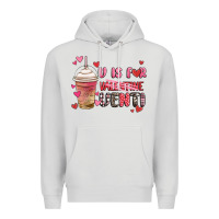 Dove Grey v is for valentine venti coffee cup Premium Hoodie - MaliasSmallBusiness