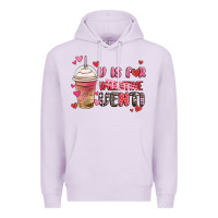 Lilac v is for valentine venti coffee cup Premium Hoodie - MaliasSmallBusiness