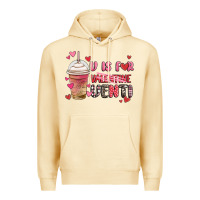 Pina Colada v is for valentine venti coffee cup Premium Hoodie - MaliasSmallBusiness
