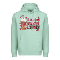 Seafoam v is for valentine venti coffee cup Premium Hoodie - MaliasSmallBusiness