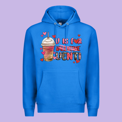 V Is For Valentine Venti Coffee Cup Premium Hoodie Designed By Maliassmallbusiness