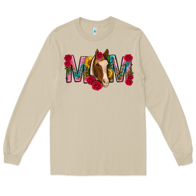 Mom With Horse Mothers Day Long Sleeve Tee by texasbilliewilder | Teevron