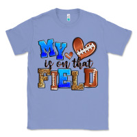 Colony Blue my heart is on that field american football Classic Tee - Zillion Design Studio