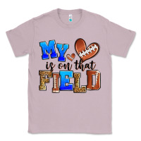 Lilac my heart is on that field american football Classic Tee - Zillion Design Studio