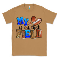 Toasted Coconut my heart is on that field american football Classic Tee - Zillion Design Studio