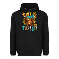 Black can't be tamed longhaired cow Heavyweight Hoodie - Jasminsmagicworld