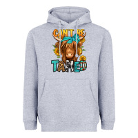 Heather Grey can't be tamed longhaired cow Heavyweight Hoodie - Jasminsmagicworld