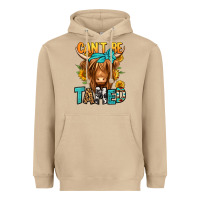 Can't Be Tamed Longhaired Cow Heavyweight Hoodie | Teevron