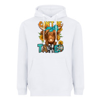 White can't be tamed longhaired cow Heavyweight Hoodie - Jasminsmagicworld