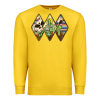 Lemon cactus serape cowhide Premium Sweatshirt - JahusDesignShop
