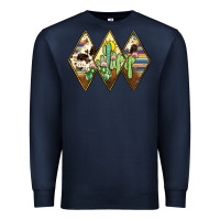 Navy cactus serape cowhide Premium Sweatshirt - JahusDesignShop