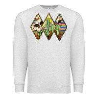 Oatmeal Heather cactus serape cowhide Premium Sweatshirt - JahusDesignShop