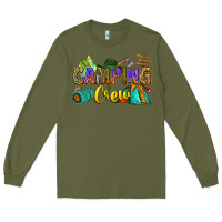 Army Green camping crew Long Sleeve Tee - Zillion Design Studio