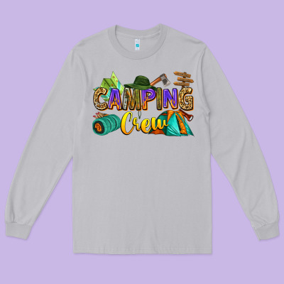 Camping Crew Long Sleeve Tee Designed By Zillion Design Studio
