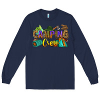 Navy camping crew Long Sleeve Tee - Zillion Design Studio