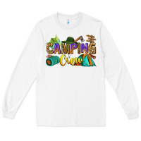 White camping crew Long Sleeve Tee - Zillion Design Studio