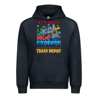 Navy thr north pole polar express admit one round trip Urban Hoodie - MaliasSmallBusiness