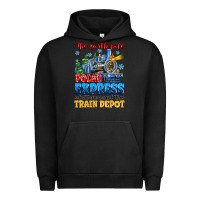 Pigment Black thr north pole polar express admit one round trip Urban Hoodie - MaliasSmallBusiness