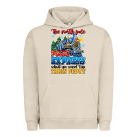 Pigment French Oak thr north pole polar express admit one round trip Urban Hoodie - MaliasSmallBusiness