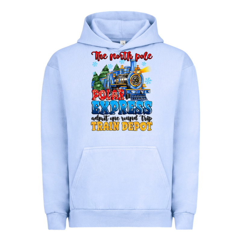 Thr North Pole Polar Express Admit One Round Trip Urban Hoodie by MaliasSmallBusiness | Teevron