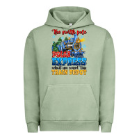 Pigment Oil Green thr north pole polar express admit one round trip Urban Hoodie - MaliasSmallBusiness
