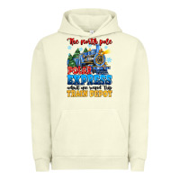 Pigment Pistachio thr north pole polar express admit one round trip Urban Hoodie - MaliasSmallBusiness
