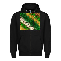 Black St. Patrick's Day leopard cowhide glitter tumbler Zipper Hoodie - Neo Western