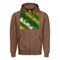 Chestnut St. Patrick's Day leopard cowhide glitter tumbler Zipper Hoodie - Neo Western