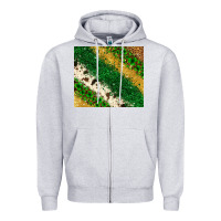 Heather Grey St. Patrick's Day leopard cowhide glitter tumbler Zipper Hoodie - Neo Western