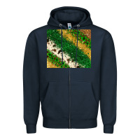 Navy St. Patrick's Day leopard cowhide glitter tumbler Zipper Hoodie - Neo Western