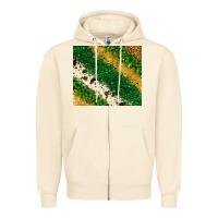 Sandshell St. Patrick's Day leopard cowhide glitter tumbler Zipper Hoodie - Neo Western
