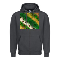 Smoke St. Patrick's Day leopard cowhide glitter tumbler Zipper Hoodie - Neo Western