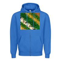 True Royal St. Patrick's Day leopard cowhide glitter tumbler Zipper Hoodie - Neo Western