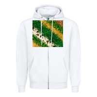St. Patrick's Day Leopard Cowhide Glitter Tumbler Zipper Hoodie | Teevron