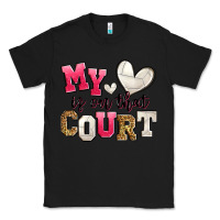 Black my heart is on that court volleyball Classic Tee - Zillion Design Studio