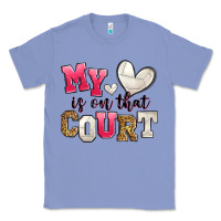 Colony Blue my heart is on that court volleyball Classic Tee - Zillion Design Studio