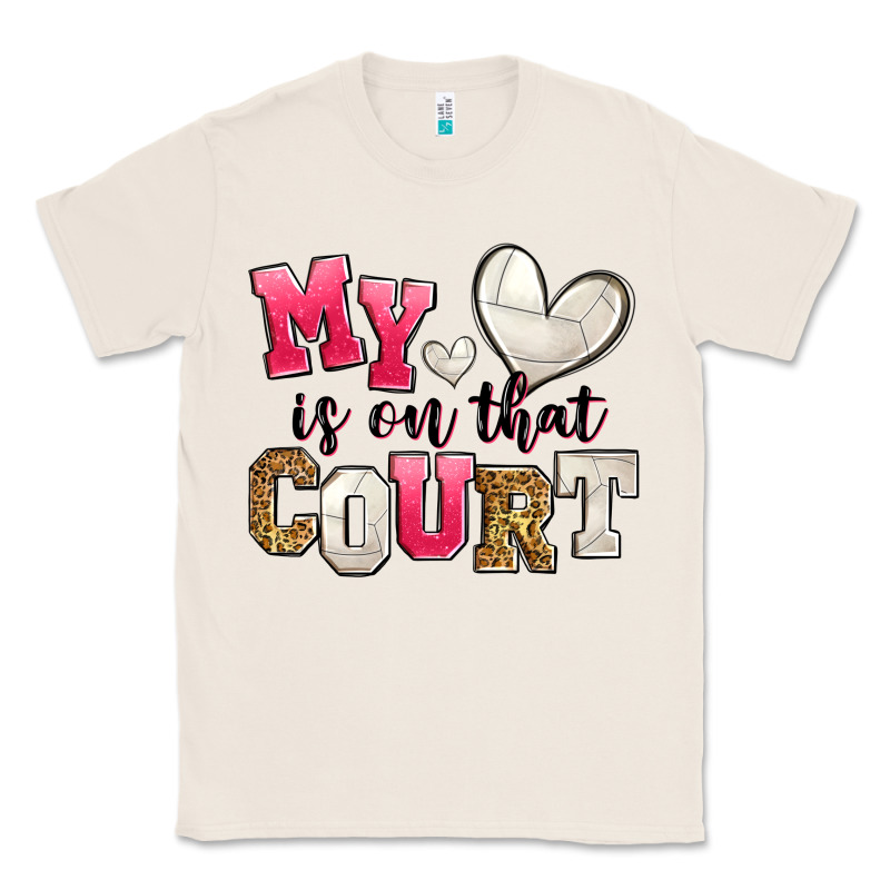 My Heart Is On That Court Volleyball Classic Tee by Zillion Design Studio | Teevron
