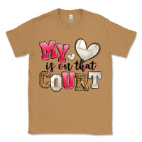 Toasted Coconut my heart is on that court volleyball Classic Tee - Zillion Design Studio