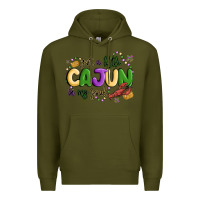Army Green got a little cajun in my soul Premium Hoodie - MaliasSmallBusiness