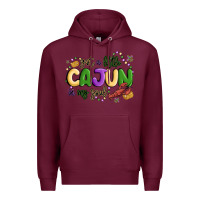 Burgundy got a little cajun in my soul Premium Hoodie - MaliasSmallBusiness