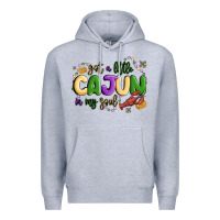 Heather Grey got a little cajun in my soul Premium Hoodie - MaliasSmallBusiness