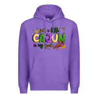 Purple got a little cajun in my soul Premium Hoodie - MaliasSmallBusiness