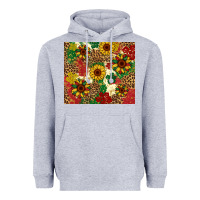 Heather Grey juneteenth sunflowers Heavyweight Hoodie - Artiststas