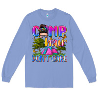 Colony Blue camp hair don't care Long Sleeve Tee - Zillion Design Studio