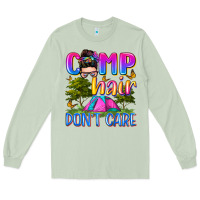 Matcha camp hair don't care Long Sleeve Tee - Zillion Design Studio