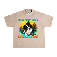 French Oak life is better with a border collie Urban Heavy Tee - texasbilliewilder