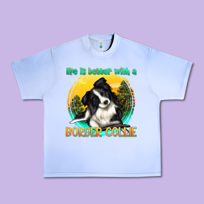Urban Heavy Tee life is better with a border collie