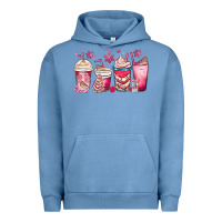 Pigment Pebble Blue christmas debbie cake white coffee cups Urban Hoodie - MaliasSmallBusiness